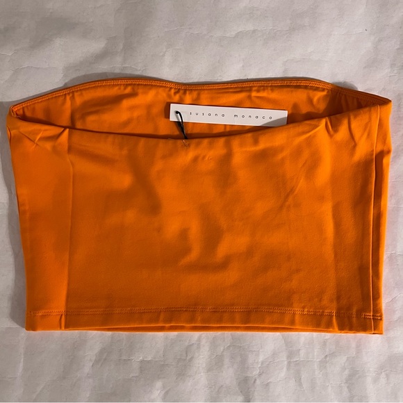 Susana Monaco Essential Crop Tube Top & Slim Miniskirt Set Extra Large Popsicle - Picture 5 of 14